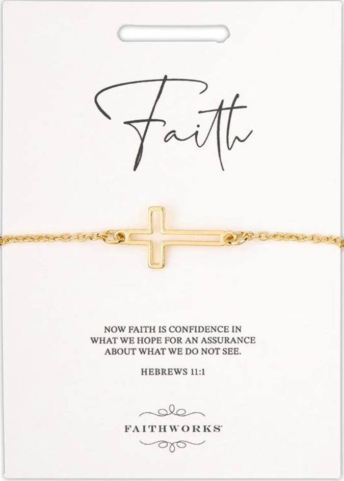 Cutout Cross Bracelet