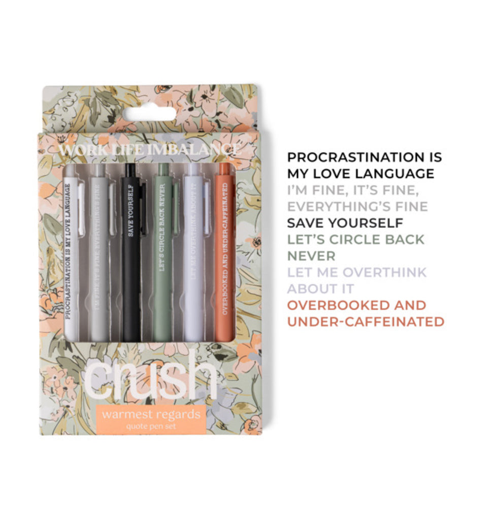 Warmest Regards Quote Pen Set