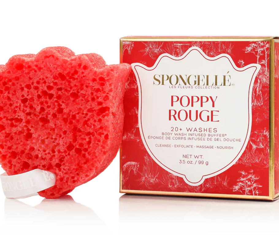Les Fleurs Body Wash Infused Buffer - Poppy Rouge