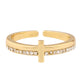 Dimond Filled Cross Ring