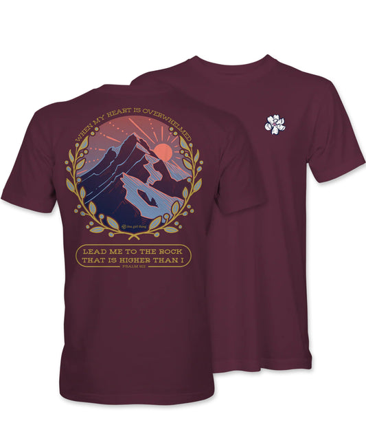 Maroon Higher Mountains Tee