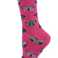 Butterfly Bamboo Crew Socks