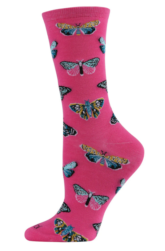 Butterfly Bamboo Crew Socks