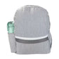Grey Seersucker Backpack