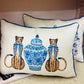 Bluejay Piped + Blue Vase Cheetah