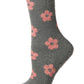 Daisies Non-Skid Lavender Infused Crew Socks