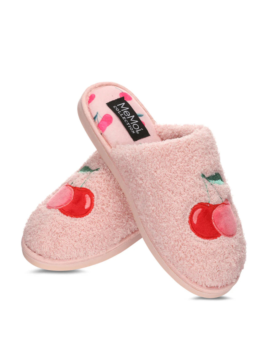Cherries Terry Slippers