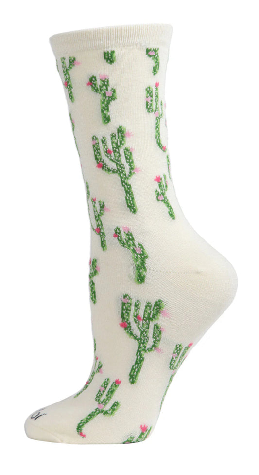Cactus Bamboo Crew Socks