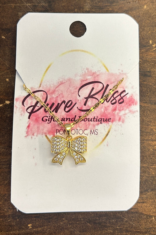 Put A Bow On It Necklace