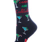 Candy & Cocktails Holiday Crew Socks