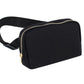 Black Varsity Waist Bag