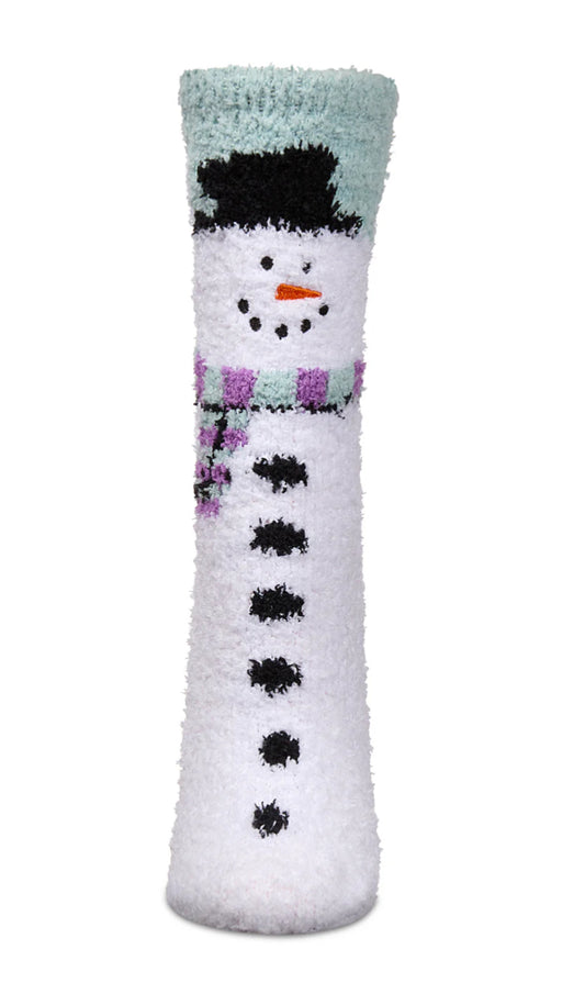 Snowman Mistletoe Cozy Socks