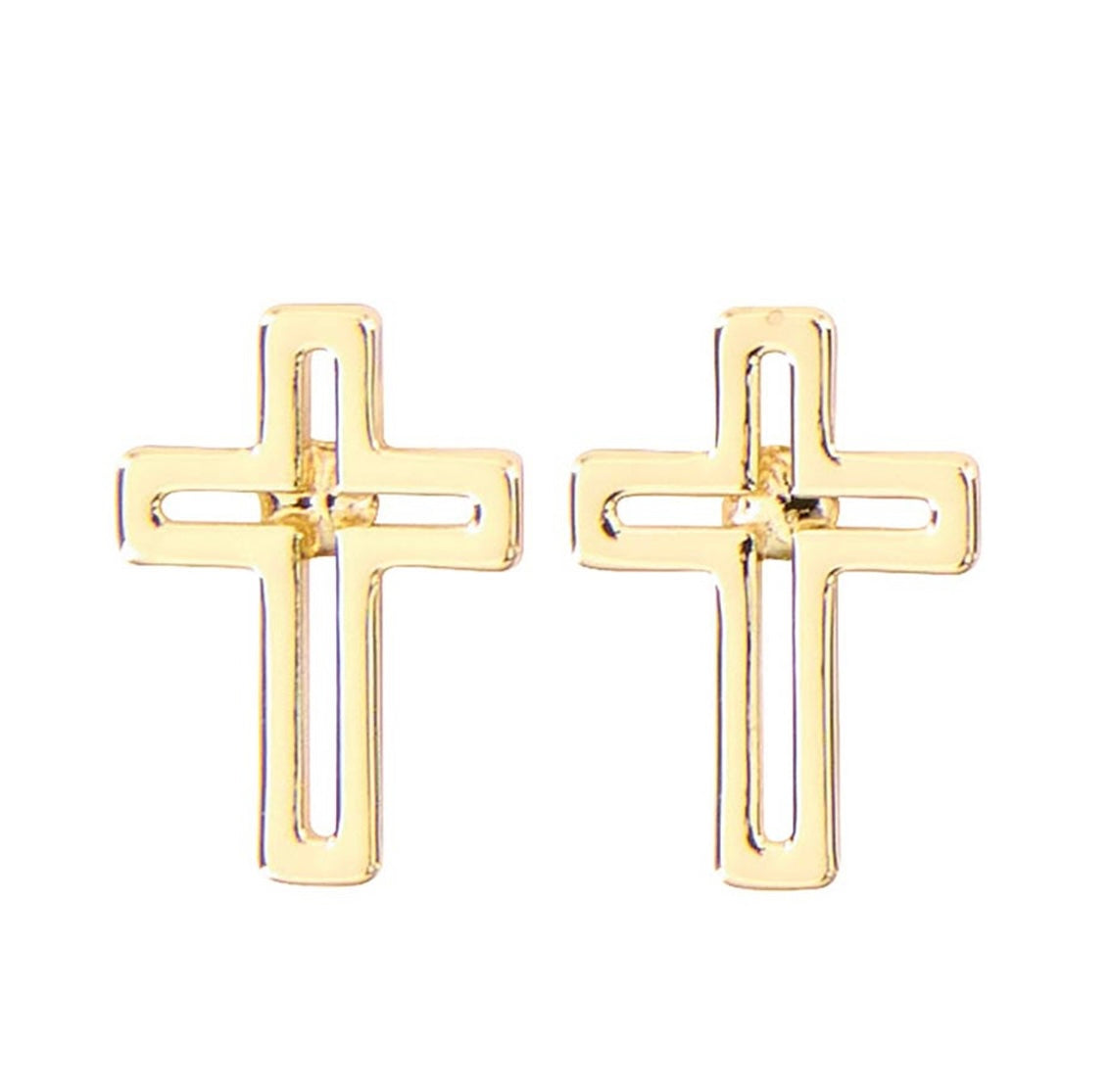 Cutout Cross Earrings