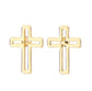Cutout Cross Earrings