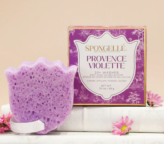 Les Fleurs Body Wash Infused Buffer - Provence Violette