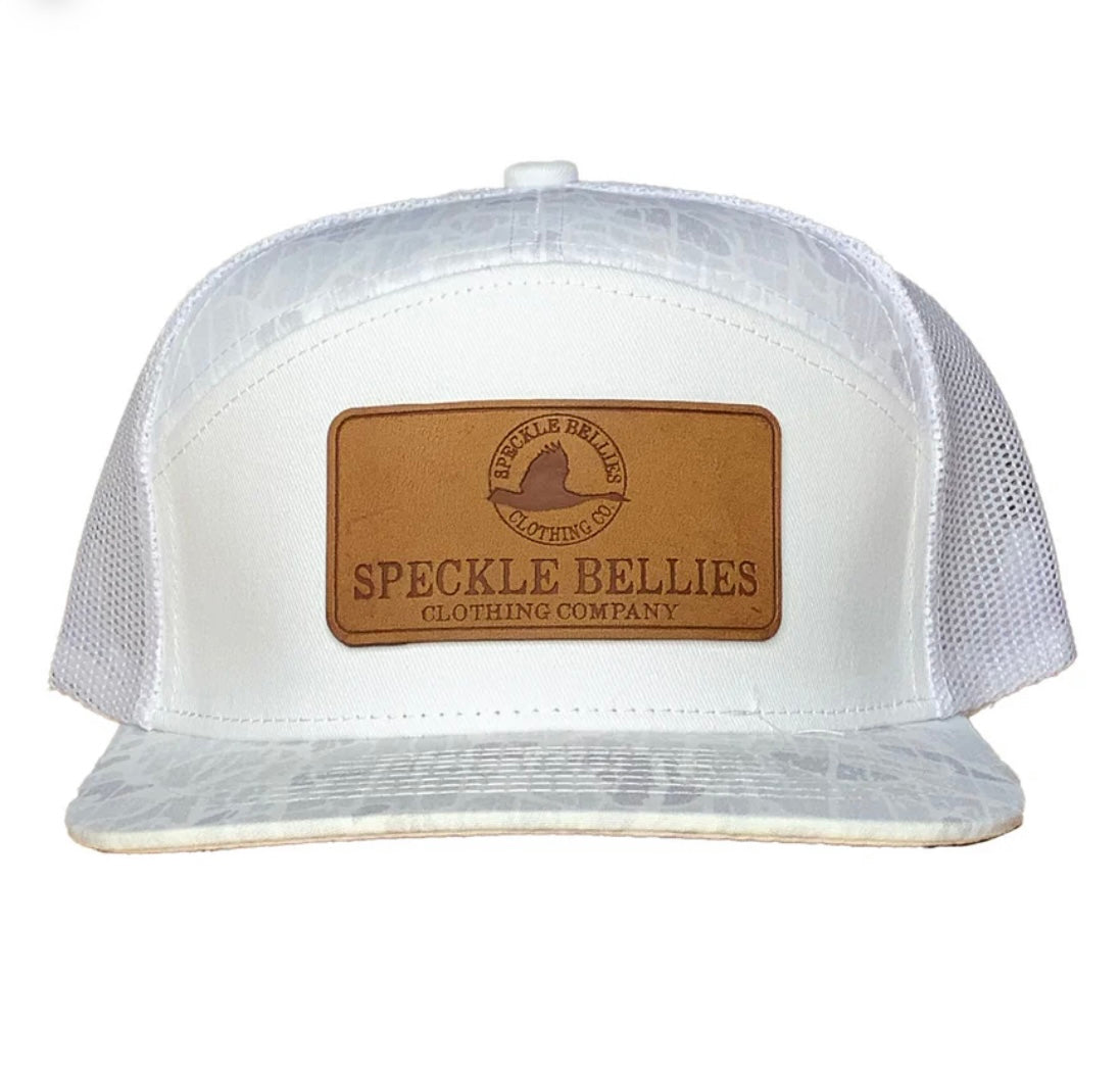 Logo Rec Leather Patch 7 Panel Hat
