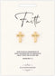 Cutout Cross Earrings