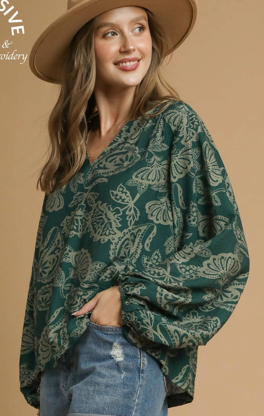 Green Forest Blouse