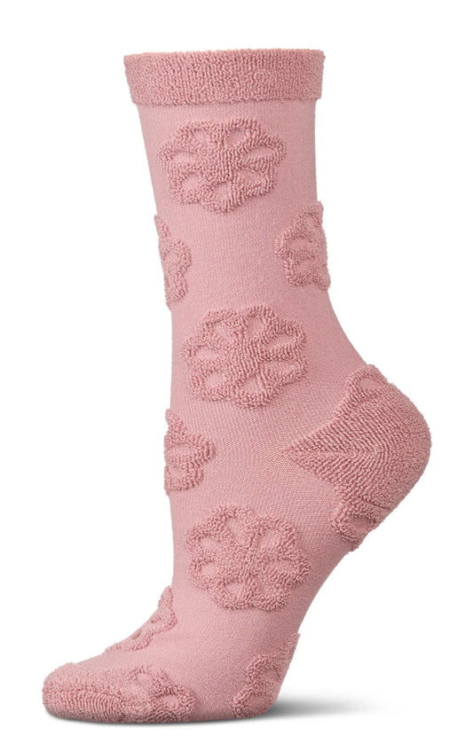Flower Burst Dimensional Crew Socks
