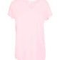 Pale Pink V-Neck Luxe Pajama Tee