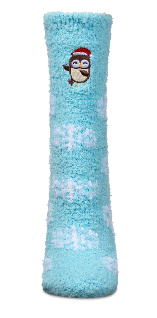 Owl Mistletoe Cozy Socks