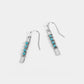 Silver/Turquoise Bead Bar Wire Wrap