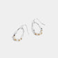 Wavy Hoop Pearl Wire Wrap