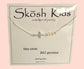 Skosh Kids + Cross with Three Pearls Necklace