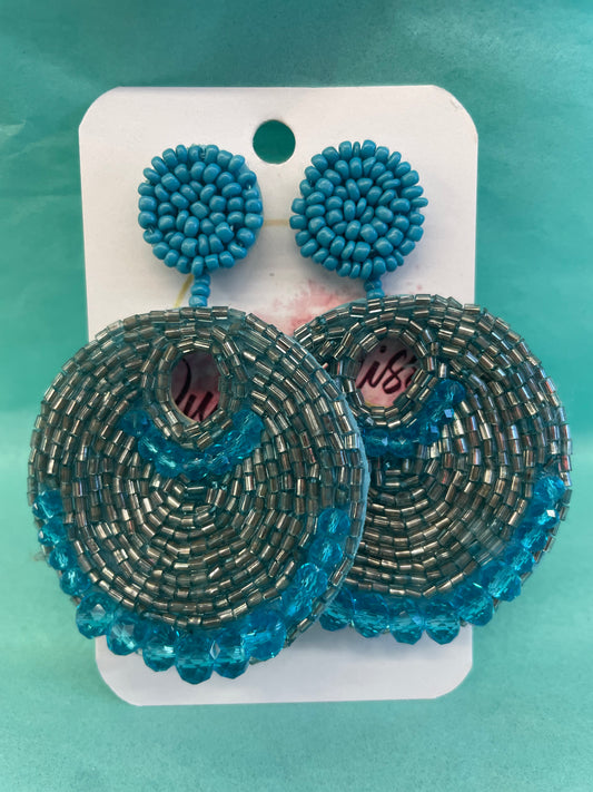 Blue Sweetheart Earrings