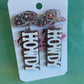 Mini Howdy Glitter Earrings