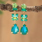 Emerald With Kick Earrings
