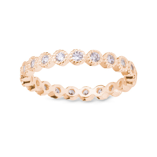 Gold Circles Eternity Ring