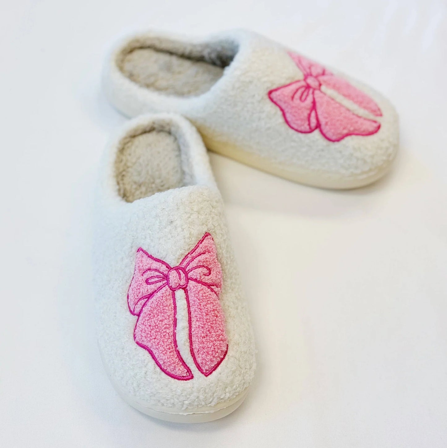 Pink Bow Slipper