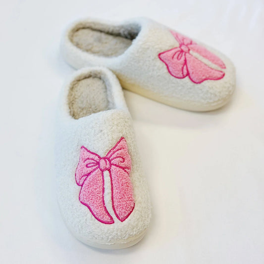Pink Bow Slipper