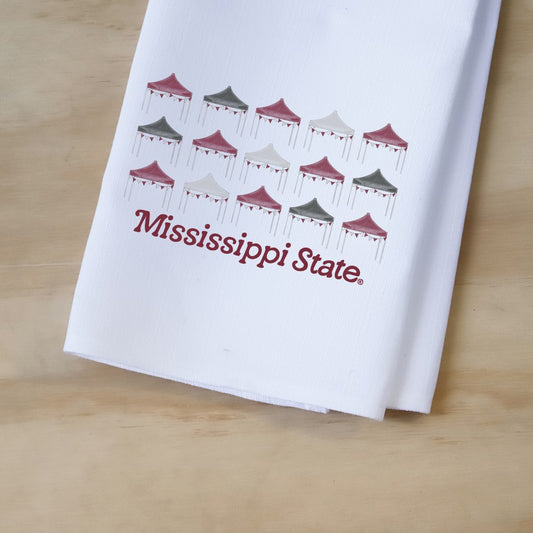 MSU Tailgate Tents Tea Towel