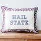 Hail State Scalloped Pillow