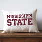 MS State Stacked Word Pillow