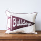 Bulldogs Pennant Pillow