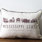 Mississippi State Icons Pillow