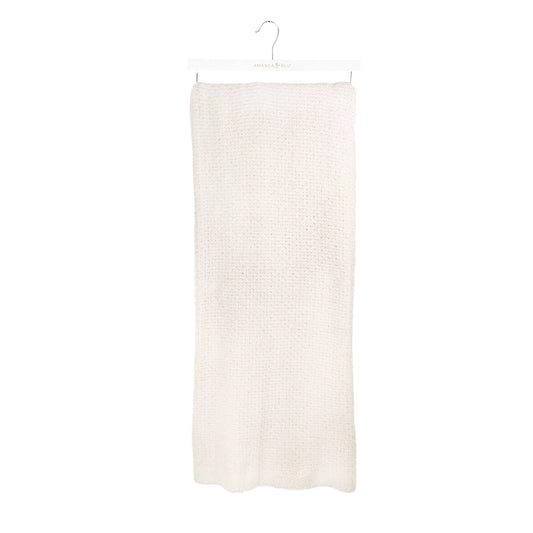Light Oatmeal Knit Blanket