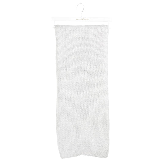 Light Ivory Knit Blanket