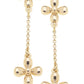 Tiny Cross Chain Earrings