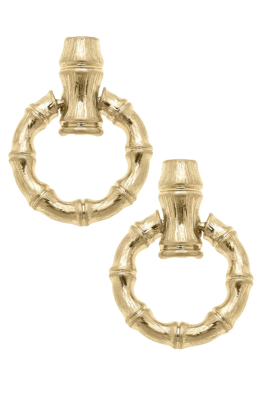 Pippa Bamboo Horsebit Earrings
