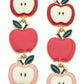 Red Delicious Apple Teacher Earrings