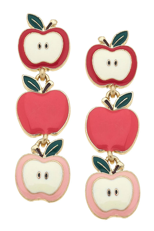 Red Delicious Apple Teacher Earrings