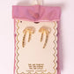 Girly Gold Bow Earrings