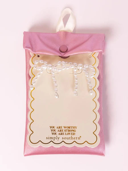 Small Pearl Gold Bow Earrings