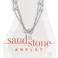 Silver Multi-Strand Sand & Stone Anklet