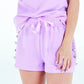 Delicate Quilted Lavender Shorts
