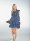 Cobalt Layered Ruffles Dress